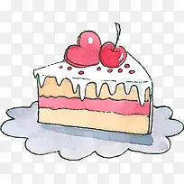 水彩卡通蛋糕食物-空若网 水彩卡通蛋糕食物-空若网