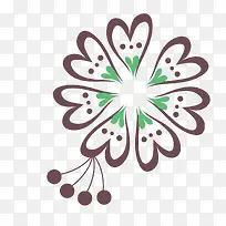 创意的对称花卉-空若网 创意的对称花卉-空若网