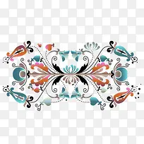 对称的花纹装饰-空若网 对称的花纹装饰-空若网