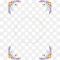 紫色花藤装饰边框-空若网 紫色花藤装饰边框-空若网