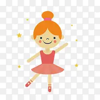 卡通扁平化跳舞的女孩-空若网 卡通扁平化跳舞的女孩-空若网