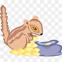 松鼠挑食物-空若网 松鼠挑食物-空若网