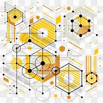 橙色科技图案-空若网 橙色科技图案-空若网