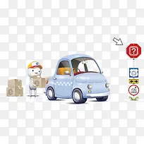 矢量小卡车-空若网 矢量小卡车-空若网