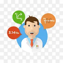 扁平化数学家-空若网 扁平化数学家-空若网