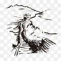 水彩长城-空若网 水彩长城-空若网