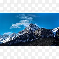 蓝天白云雪山高清摄影-空若网 蓝天白云雪山高清摄影-空若网