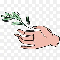 手里的橄榄枝-空若网 手里的橄榄枝-空若网