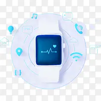 2.5D立体手表矢量商务插画-空若网 2.5D立体手表矢量商务插画-空若网