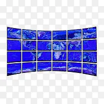 蓝色LED电视墙-空若网 蓝色LED电视墙-空若网