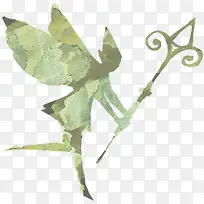 手绘翅膀天使造型-空若网 手绘翅膀天使造型-空若网