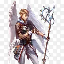 带白色翅膀的游戏人物造型-空若网 带白色翅膀的游戏人物造型-空若网