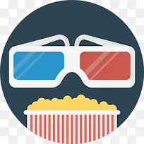 3D眼镜图标-空若网 3D眼镜图标-空若网
