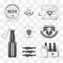 啤酒标签设计-空若网 啤酒标签设计-空若网