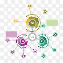 彩色圆形商务图表-空若网 彩色圆形商务图表-空若网