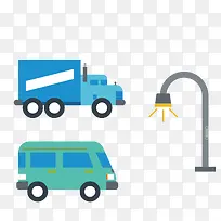 扁平化的车辆矢量素材-空若网 扁平化的车辆矢量素材-空若网