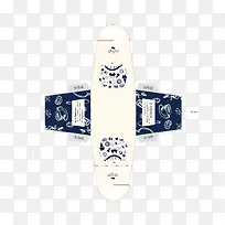 礼品蛋糕盒展开图片-空若网 礼品蛋糕盒展开图片-空若网