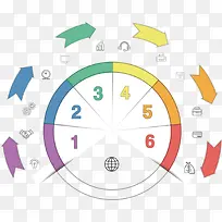 矢量创意设计六份数字目录图-空若网 矢量创意设计六份数字目录图-空若网