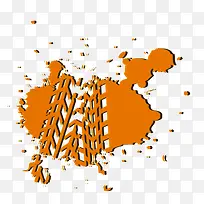 ��ɫ��̥ӡ���ͼ��-������