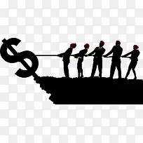 卡通手绘剪影-空若网 卡通手绘剪影-空若网