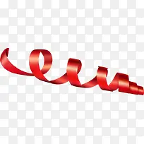 红色缠绕创意丝带-空若网 红色缠绕创意丝带-空若网