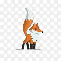 扁平化卡通狐狸-空若网 扁平化卡通狐狸-空若网