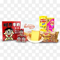 多款零食食物旺仔牛奶馍片薯片-空若网 多款零食食物旺仔牛奶馍片薯片-空若网