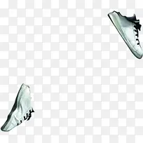 手绘白色球鞋海报-空若网 手绘白色球鞋海报-空若网