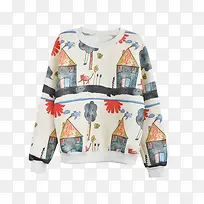 卡通印花卫衣-空若网 卡通印花卫衣-空若网