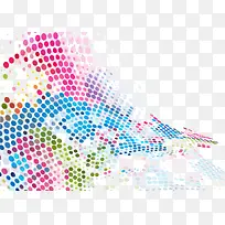 彩色时尚圆点元素-空若网 彩色时尚圆点元素-空若网