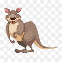 卡通袋鼠矢量素材-空若网 卡通袋鼠矢量素材-空若网