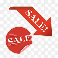 丝带箭头矢量超市促销-空若网 丝带箭头矢量超市促销-空若网