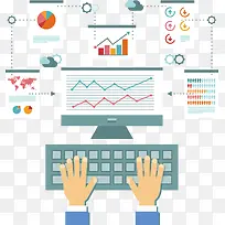 电脑数据分析图-空若网 电脑数据分析图-空若网