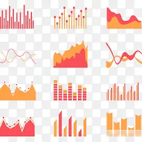 粉橘色数据分析图表-空若网 粉橘色数据分析图表-空若网
