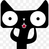天猫标志黑色小猫-空若网 天猫标志黑色小猫-空若网