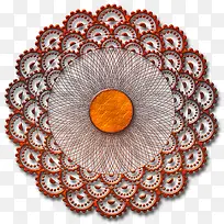 花边黄心对称花纹-空若网 花边黄心对称花纹-空若网