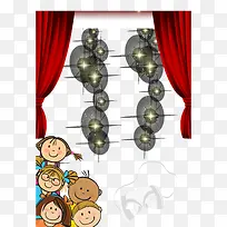 矢量舞台表演素材-空若网 矢量舞台表演素材-空若网