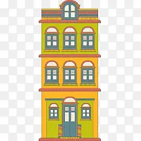 卡通多彩房屋小楼-空若网 卡通多彩房屋小楼-空若网