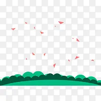 扁平三角形半圆装饰背景-空若网 扁平三角形半圆装饰背景-空若网