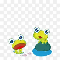 矢量卡通绿色可爱青蛙-空若网 矢量卡通绿色可爱青蛙-空若网
