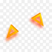 黄色立体三角形-空若网 黄色立体三角形-空若网