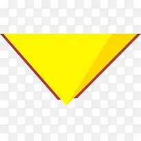 黄色倒三角形-空若网 黄色倒三角形-空若网