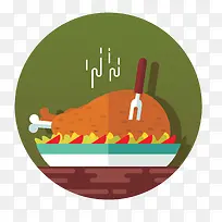 卡通圆形的食物标签设计-空若网 卡通圆形的食物标签设计-空若网