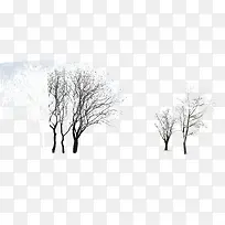 冬季户外雪景大树-空若网 冬季户外雪景大树-空若网