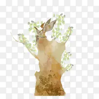 水彩树木-空若网 水彩树木-空若网