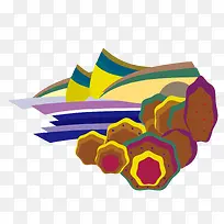 ��ɫ��羰�廭ʸ��-������