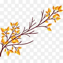 金色的秋天树枝-空若网 金色的秋天树枝-空若网