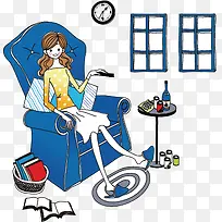 看电视,美女看电视,淘宝素材,-空若网 看电视,美女看电视,淘宝素材,-空若网