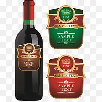 红酒酒瓶标签-空若网 红酒酒瓶标签-空若网