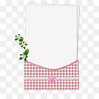 白色花装饰的信封-空若网 白色花装饰的信封-空若网